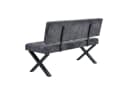 B&D home Essbank KAREN gepolstert Metallgestell Anthrazit Bild 3