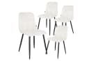B&D home VICKA 4er Set Polsterstuhl Samt Grau Bild 1