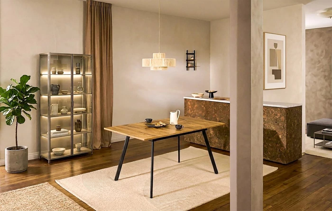 B&D home Ausziehtisch MARA Metallgestell Wildeiche-Optik - Bild 2
