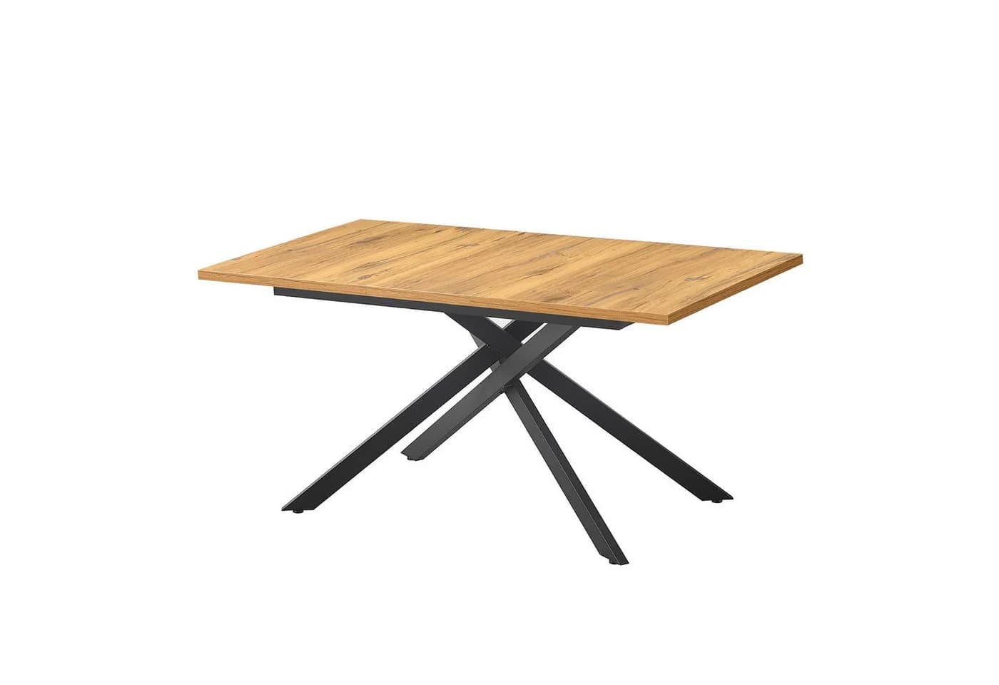 B&D home Esstisch LARS ausziehbar Industrial Betonoptik