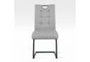 B&D home Freischwinger SOFIA Set 2 Stuhl Grau Metall Taschenfederkern Bild 1
