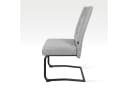 B&D home Freischwinger SOFIA Set 2 Stuhl Grau Metall Taschenfederkern Bild 3