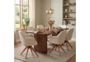 B&D home Polsterstuhl Daisy drehbar mit Armlehnen und Holzbeinen Bild 5