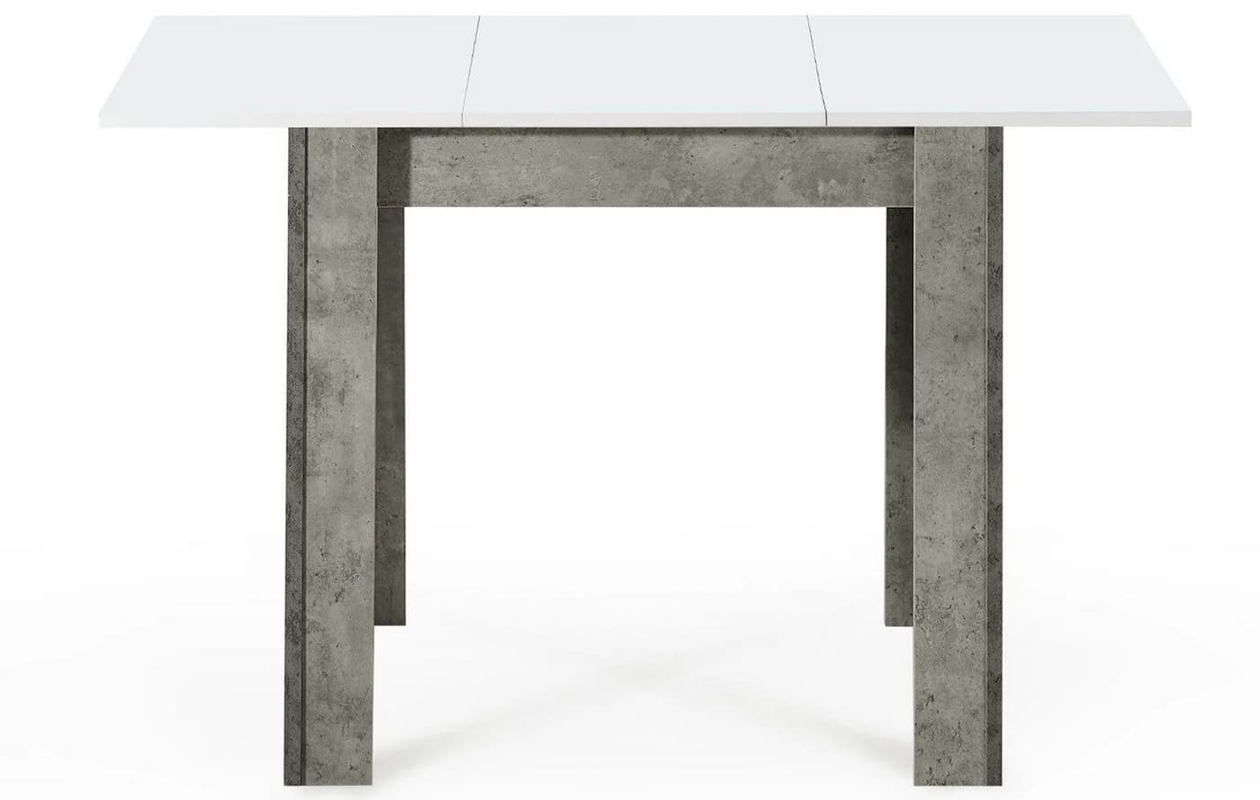 B&D home Esstisch LIVIUS ausziehbar Weiß/Beton - Bild 2