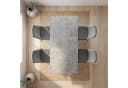 B&D home Essgruppe Mara & Vicka 5-tlg. Grau Samt Ausziehbar Bild 1