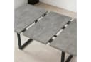 B&D home Essgruppe Anna & Vicka 5-tlg. Esstisch ausziehbar Samt Grau Bild 3