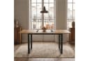 B&D home Essgruppe Anna & Vicka 5-tlg. Esstisch ausziehbar Samt grau Bild 3