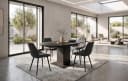 B&D home Essgruppe Wim & Tania 5-tlg. mit ausziehbarem Tisch grau Bild 2