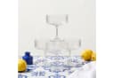 DAL CERO Gläser-Set BIANCO & COBALT Cocktailgläser geriffelt, 4-tlg. Bild 1