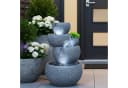 Arnusa Zimmerbrunnen mit LED-Beleuchtung Grau Granit-Optik Bild 3