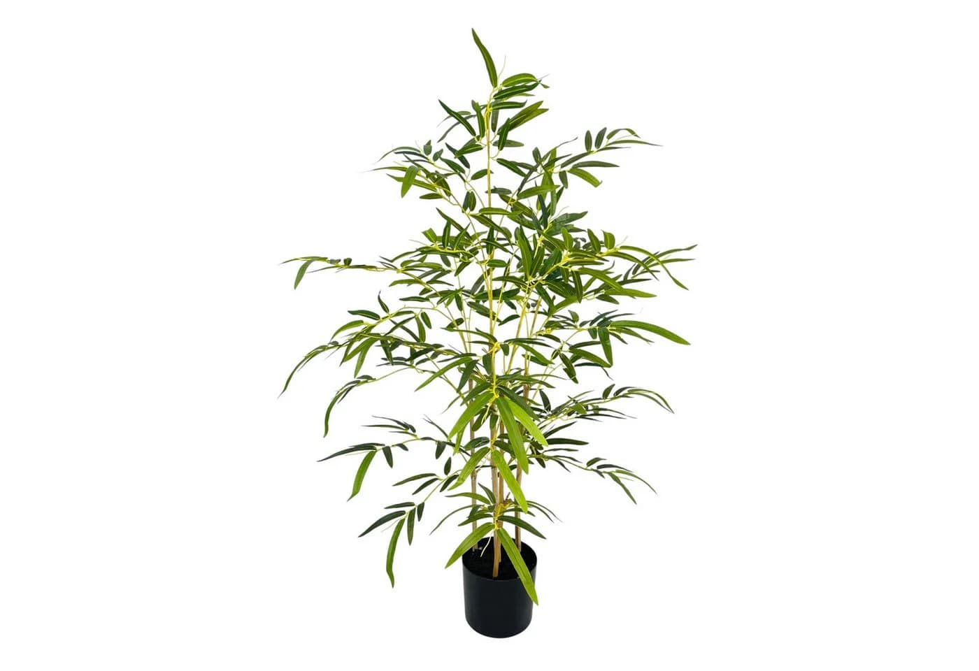 Arnusa Kunstbambus 90 cm Grün im Schwarzen Topf - Bild 2
