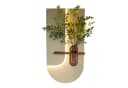 Arnusa 3D-LED-Wandbild mit Vase Wanddeko 100 x 50 cm Fernbedienung, Blätter, beleuchtete Wanddekoration Bild 2