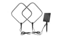 Arnusa LED Solarleuchte Gartenstecker Aluminium Rauten-Design warmweiß Bild 1