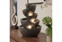 Arnusa Zimmerbrunnen BK912 mit LED Beleuchtung Grau Polyresin Bild 1