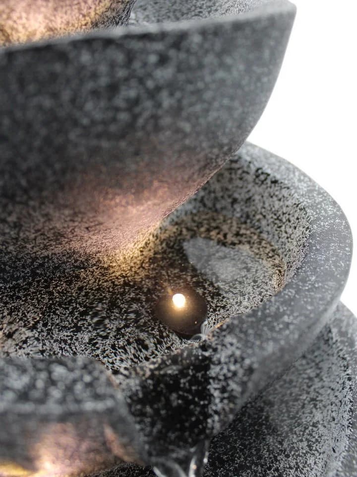 Arnusa Zimmerbrunnen BK912 mit LED Beleuchtung Grau Polyresin - Bild 5