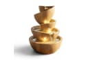 Arnusa Zimmerbrunnen BK912 mit LED Beleuchtung helle Holzoptik Bild 2