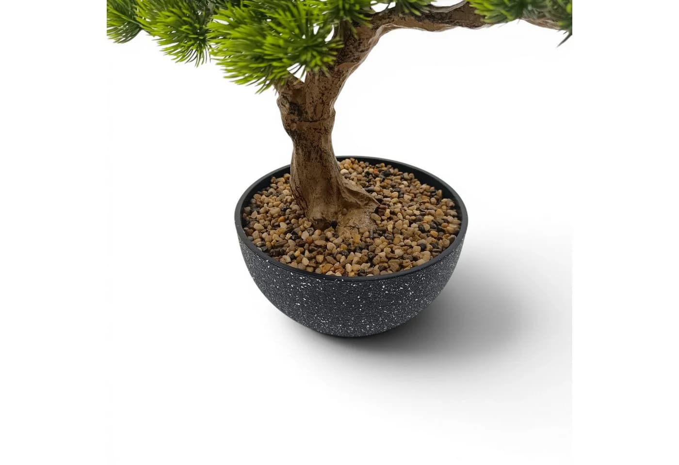 Arnusa Kunstbonsai 60 cm Kiefer Grün Schwarz Premium - Bild 4