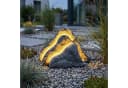 Arnusa LED Gartenfelsen Leuchtstein Polyresin Grau Bild 4