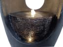 Arnusa Gartenbrunnen LED Springbrunnen bepflanzbar 91 cm dunkel Grau Bild 5