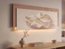 Arnusa LED-Bild Wanddekoration Beige Braun mit Licht Bild 2