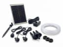 Arnusa Solarpumpe Brunnen 550 L/h mit Akku & 3x LED Warmweiß Bild 2