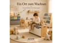 ALVIX Spielzeugtruhe NESTA 1 mit Sitzkissen, Soft-Close-Deckel, Beige/Weiß Bild 5