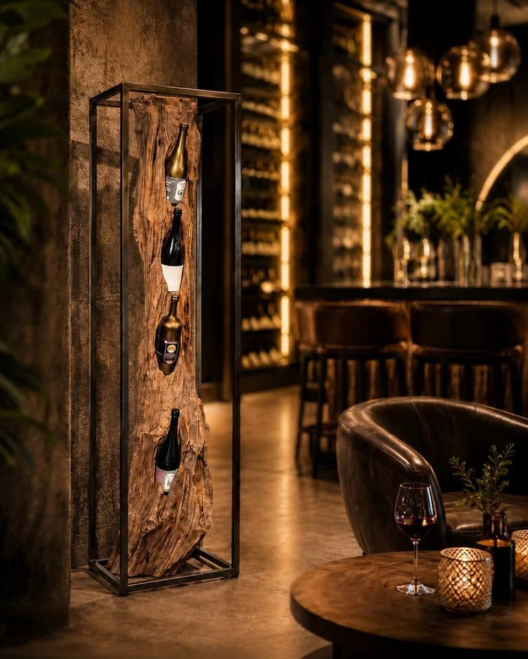 Möbel Bressmer Weinregal Fensunaga aus massivem Teakholz - Bild 4