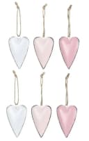 LB H&F Lilienburg Hängedekoration 12er-Set Herz Metall Rosa/Pink Bild 1