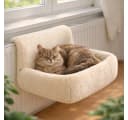 belviona Katzen-Hängematte für Heizkörper, creme, kuscheliges Textil Bild 2