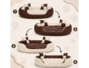 belviona Katzenbett 4-in-1 Wendekissen Oxford Braun/Beige Bild 3