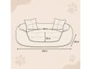 belviona Katzenbett 4-in-1 Wendekissen Oxford Braun/Beige Bild 4
