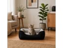 belviona Katzenbett Wendbar Schwarz/Grau Wildlederimitat Bild 2