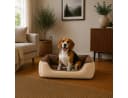 belviona Wendbares Hundekörbchen 2-in-1 Wildlederimitat Braun/Beige Bild 1