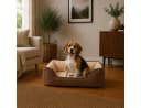 belviona Wendbares Hundekörbchen 2-in-1 Wildlederimitat Braun/Beige Bild 2