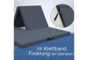 belviona Klappmatratze 3-in-1 grau mit waschbarem Bezug Bild 3