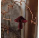 studio mkono Dekoobjekt Papieranhänger Herbstdeko Pilz in Bordeaux Bild 2