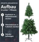Weihnachtswunder® Künstlicher Weihnachtsbaum 180 cm grün Nordmanntanne Bild 3