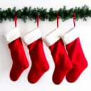 TK Gruppe Hänge-Weihnachtsbaum 4er Set Weihnachtsstrümpfe Bild 2