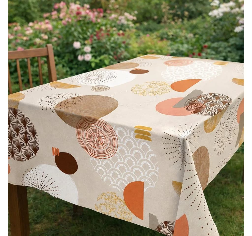 texpot Wachstuch-Tischdecke Bunt PVC Vliesrücken