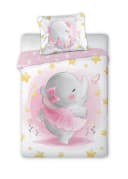 texpot Kinderbettwäsche Elefant Bunt 100x135 cm Bild 5