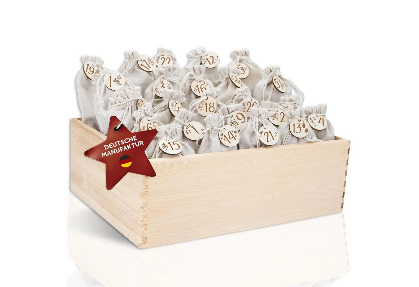 Amari befüllbarer Adventskalender Wandkalender 24 Fächer - Bild 2