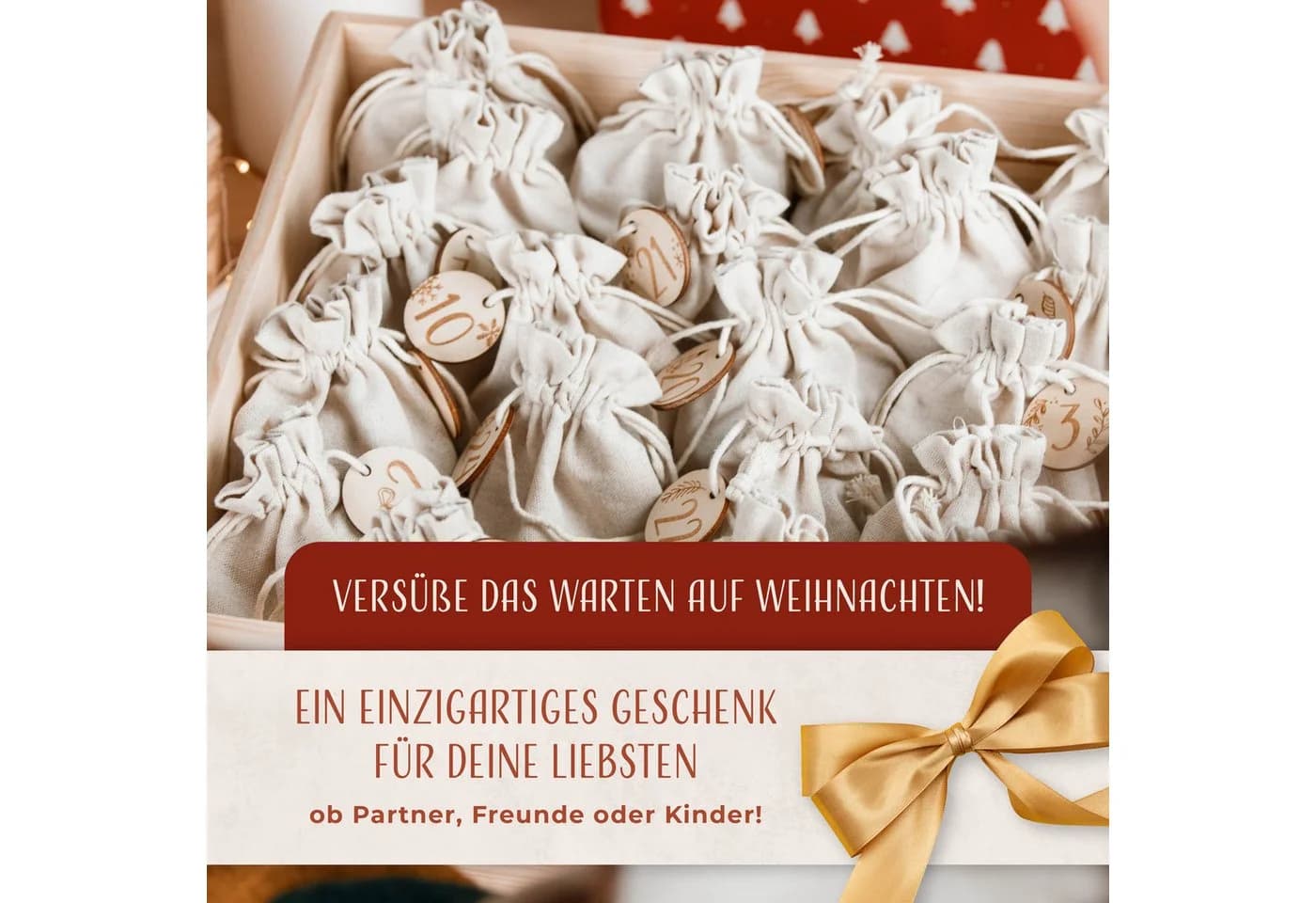 Amari befüllbarer Adventskalender Wandkalender 24 Fächer - Bild 5