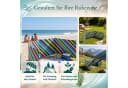 Lantigo Strandparavent Windschutz Mikrofaser Bunte Streifen Bild 5