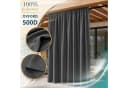 Lantigo Outdoorvorhang Grau Wasserdicht Oxford 500D mit Raffhalter Bild 1