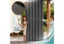 Lantigo Outdoorvorhang Grau Wasserdicht Oxford 500D mit Raffhalter Bild 3