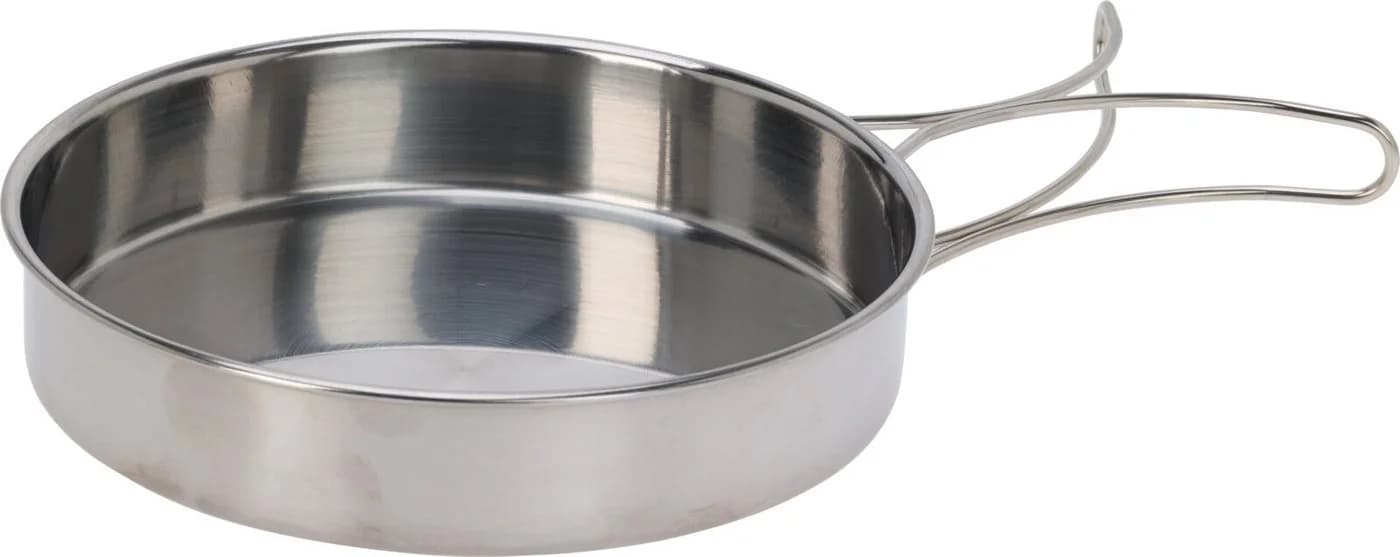 Koopman Camping Topfset 2-tlg. Edelstahl Klappgriffe Silber