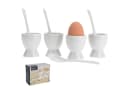 Koopman Eierbecher Set 16-tlg. Weiß Porzellan Keramik Bild 1