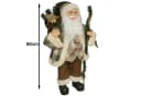 Koopman XL Weihnachtsmann Figur 60cm Grün Braun Polyester Bild 3
