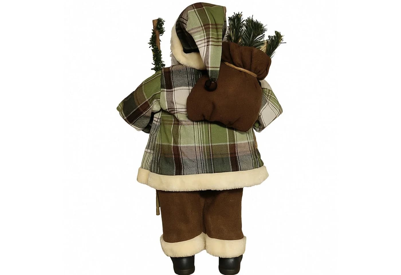 Koopman XL Weihnachtsmann Figur 60cm Grün Braun Polyester - Bild 4