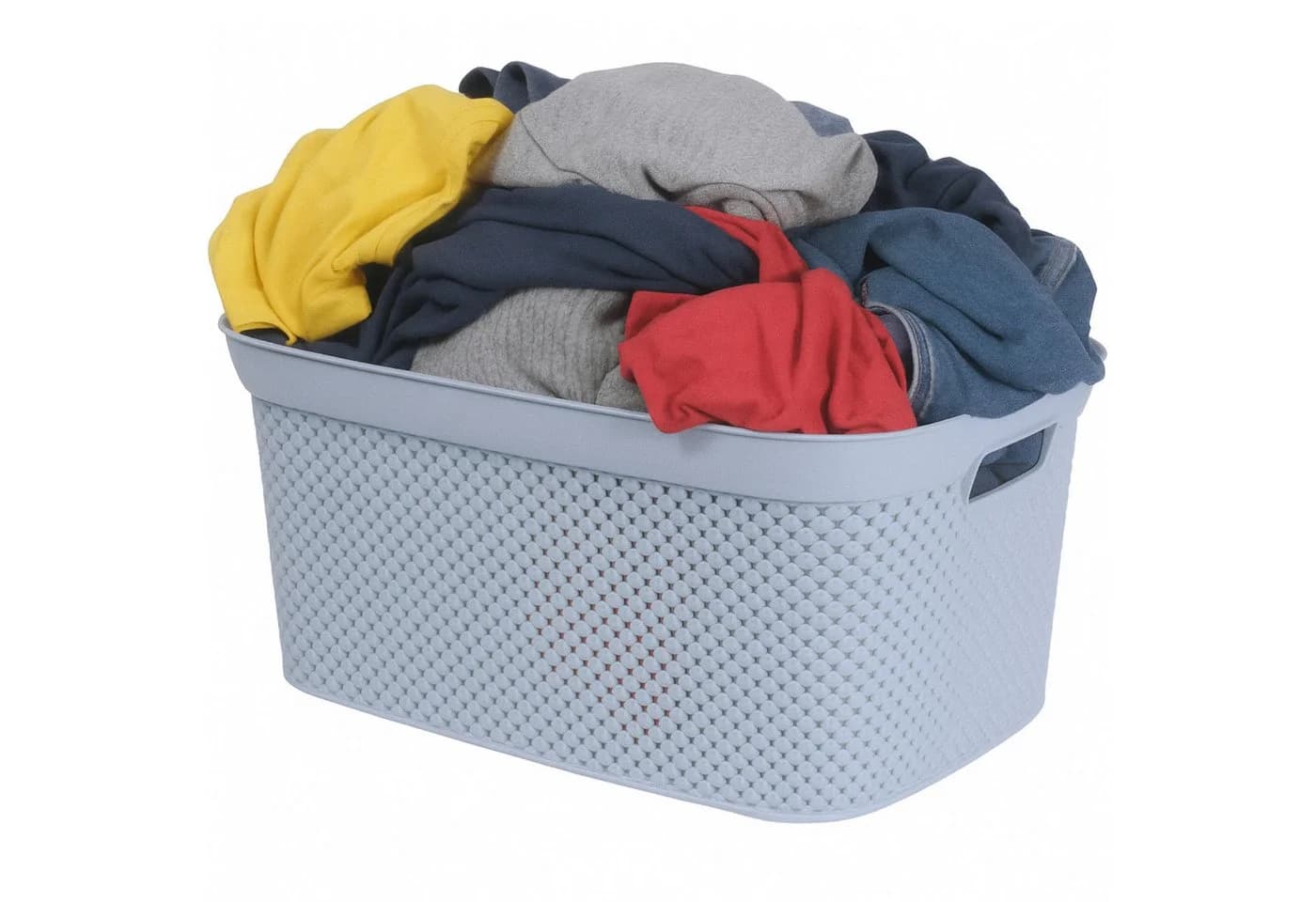 Koopman Wäschekorb 4er Set Hellblau Kunststoff 35 Liter - Bild 4